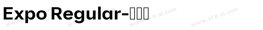 Expo Regular字体转换